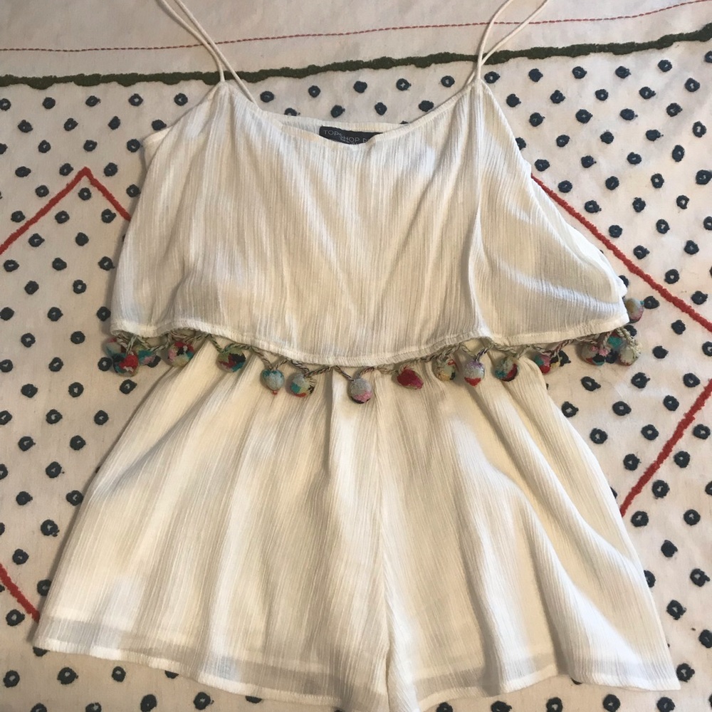 Topshop Pom Pom Romper